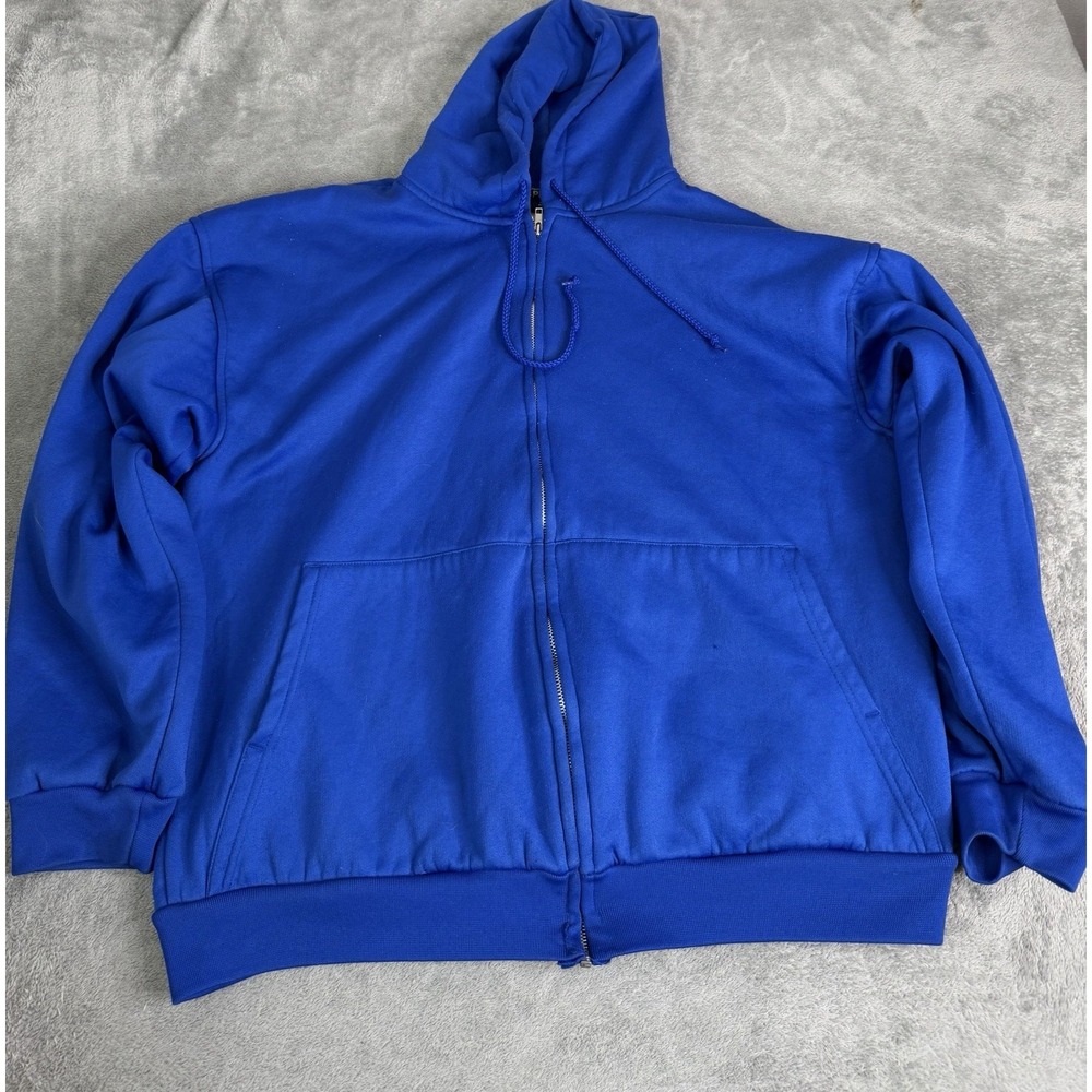Vintage Pluma Waffle Lined Hoodie Men's Size XL Blue Full Zip
